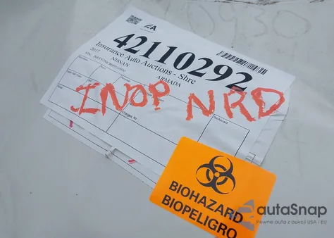 2017 Nissan Armada Sl z USA, uszkodzony, nr VIN JN8AY2NC8H9510930